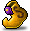 Purple Gold Winded Shoes