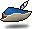 Blue Feather Hat