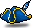 Blue Pole Feather Hat