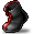 Black Red Lined Shoes