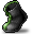 Black Green Lined Shoes