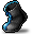 Black Blue Lined Shoes