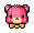 Omok Piece   Pink Teddy